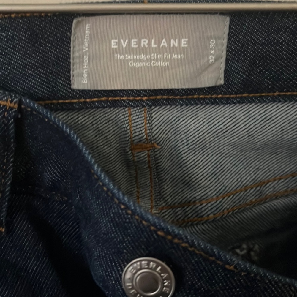 Everlane The Selvedge Slim Fit Jean Organic Cotton 32x30